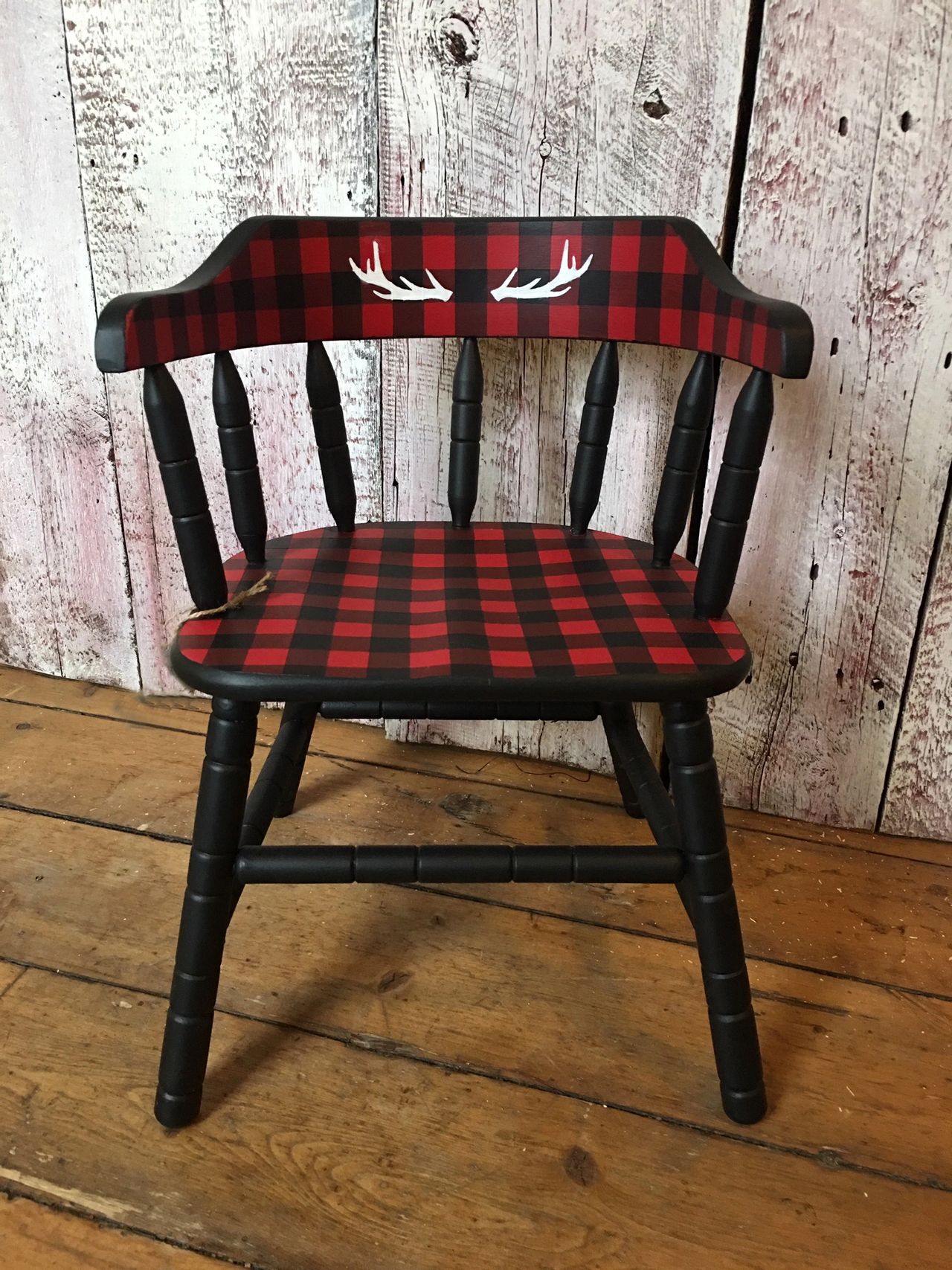 Buffalo Plaid Painted Wooden Stars — Redefined Kreative