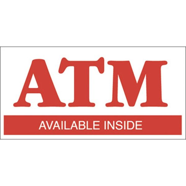 ATM Decal Sticker Purchase ATM's and Parts Here