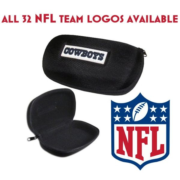 Nfl Hard Backed Eva Zipper Eyeglass Case In All 32 Team Logos