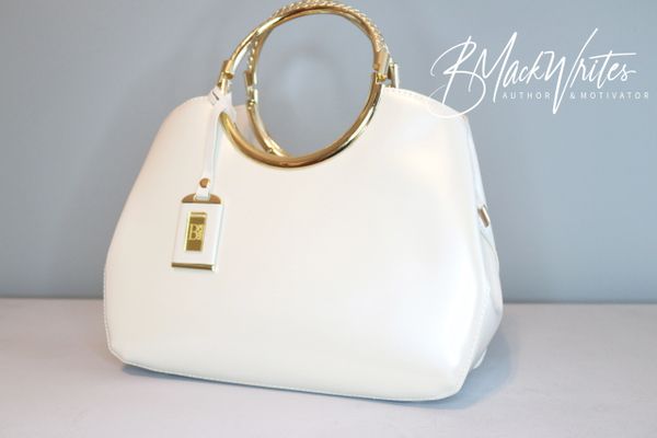 White colour outlet purse