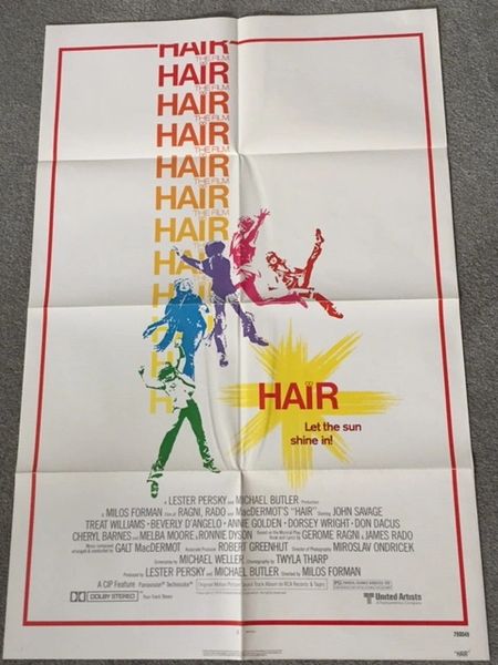 HAIR THE FILM 1979 ORIGINAL 27 X 41 ONE-SHEET MOVIE POSTER | HISTORY ...