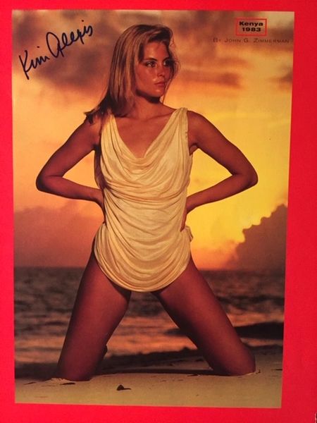 ALEXIS, KIM TWO SIGNED PHOTOS OF SEXY MODEL & ACTRESS 8 X 10 COLOR
