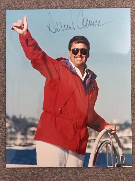 CONNER, DENNIS SIGNED PHOTO, 3-TIME AMERICA'S CUP WINNER, YACHTSMAN
