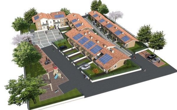 render progetto nuova costruzione edilizia residenziale Guidonia Montecelio