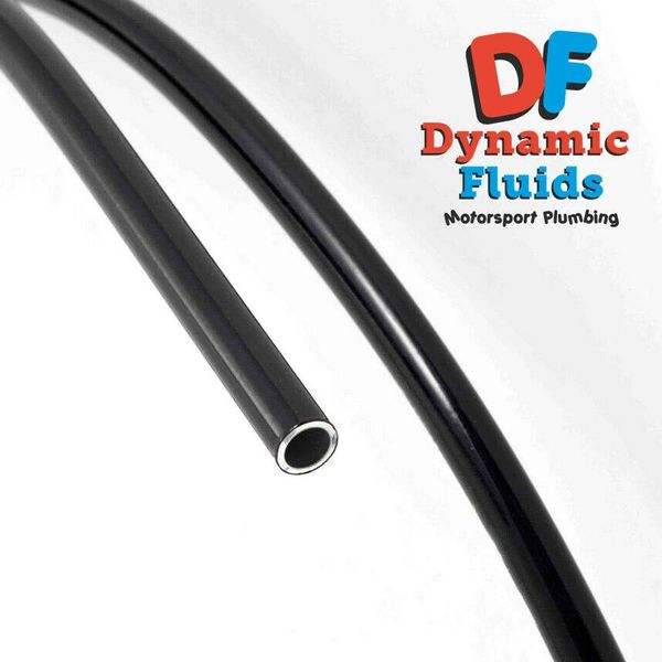 AN6) -6 3/8 (9.5mm) Aluminium Hardline / Tube BLACK - Fuel Hose Pipe 6AN 5M