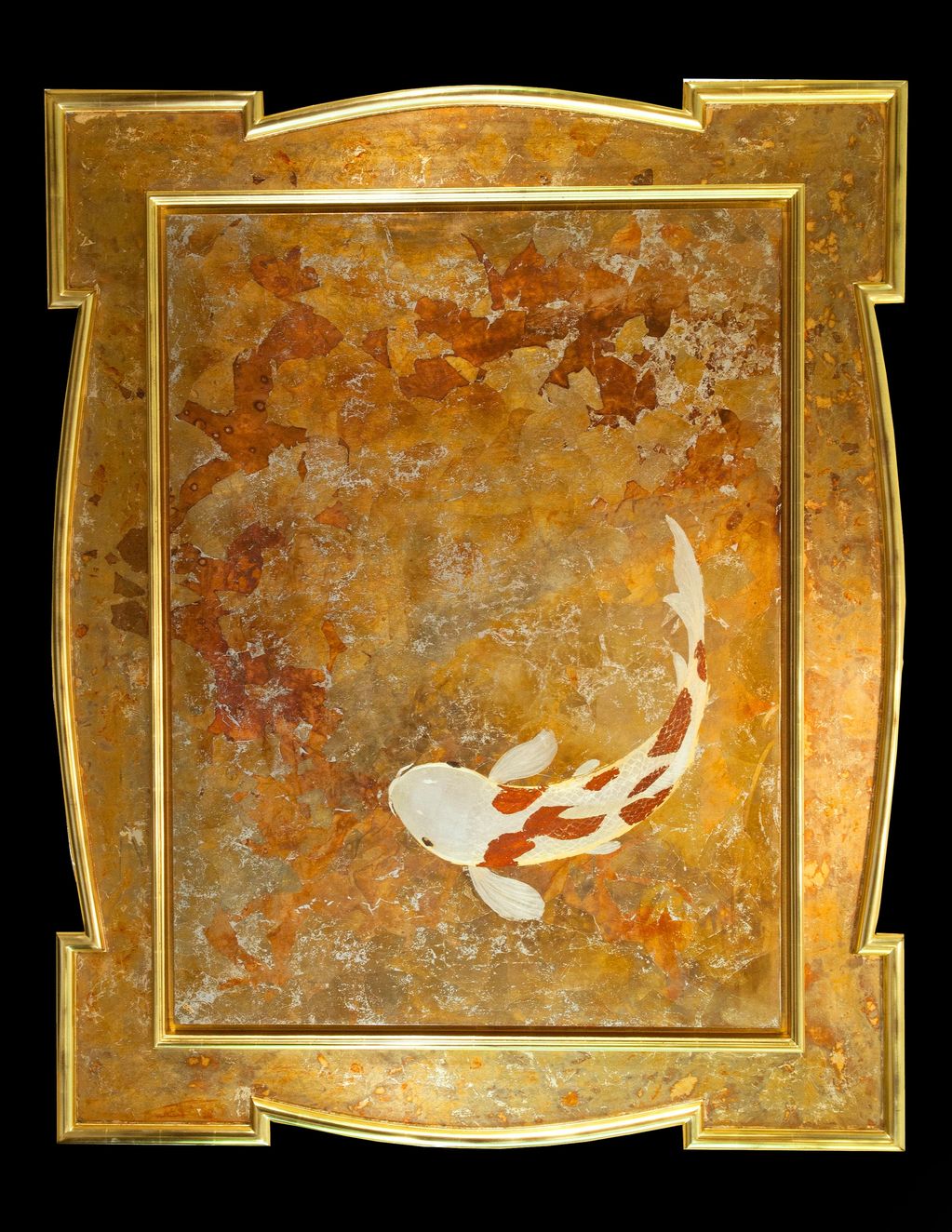 Gold Leaf Koi Art