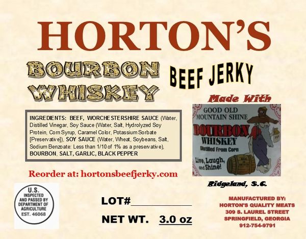 Bourbon Whiskey Beef Jerky