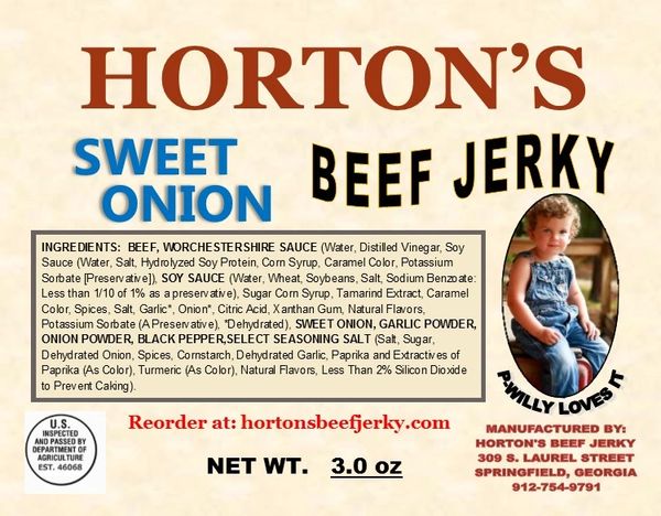 Sweet Onion Beef Jerky