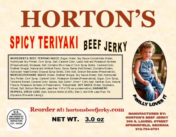 Spicy Teriyaki Beef Jerky