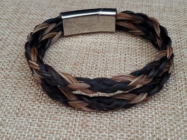 Braid Polished Magnetic Bracelet - Medium Braid Polished Magnetic Bracelet - Medium
