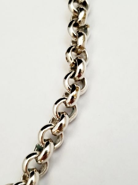 Heavy silver necklace chain  Solid sterling unisex chain