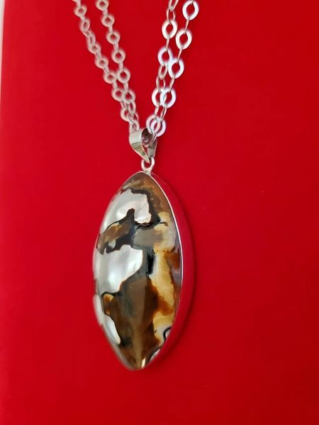 Tiger Pearl And Sterling Silver Necklace By Susan Silver