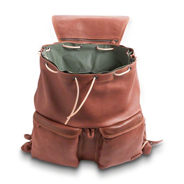 Elk leather outlet backpack