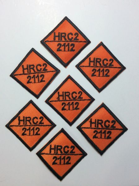 10 Replacement FR Clothing Patches (Orange HRC2)