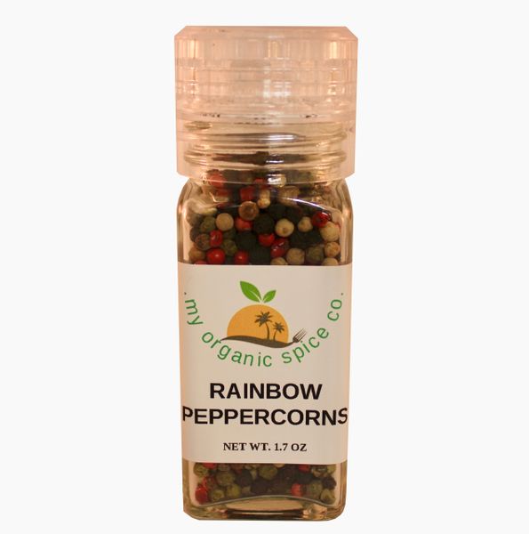 TJ's RAINBOW PEPPERCORNS in spice grinder