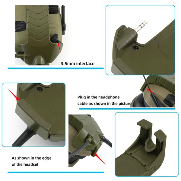 Microphone & PTT for Walker's Razor Noise Cancelling Headphone