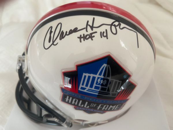 Autographed Hall Of Fame Mini Helmet