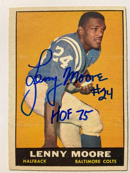 LENNY MOORE Photo Picture BALTIMORE Colts Vintage Football 