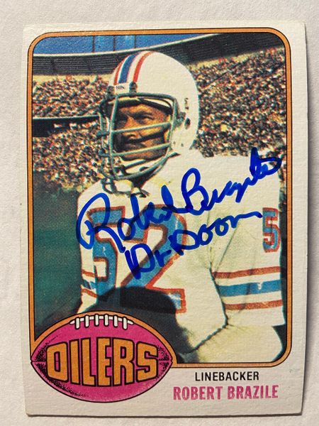 1976 Topps Football Card #424: Robert Brazile rookie card