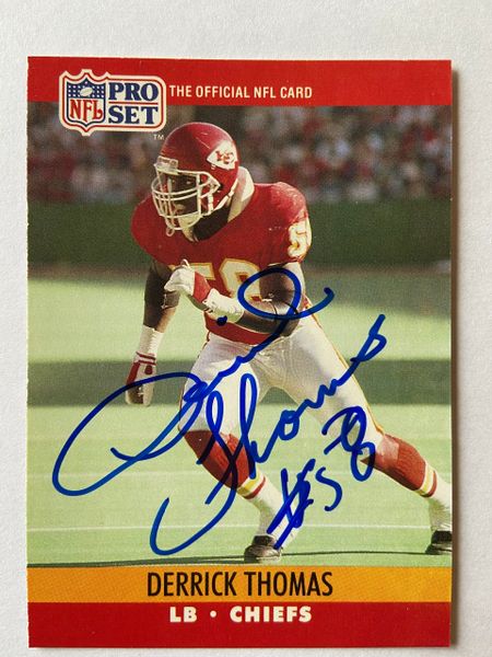 Derrick Thomas Memorabilia, Autographed Derrick Thomas Collectibles