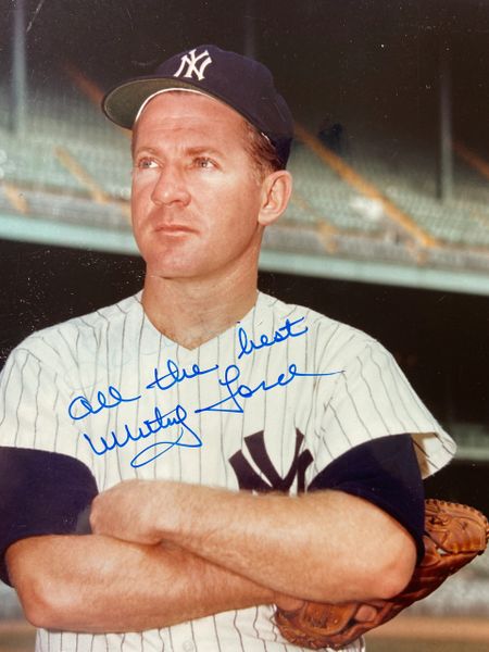 Whitey Ford New York Yankees Signed Photo Autographed Photograph