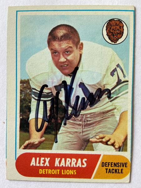 ALEX KARRAS Photo Picture DETROIT Lions Vintage Football 