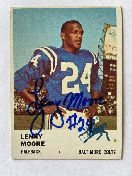 Hall of Famers » LENNY MOORE  Colts football, Football, Football