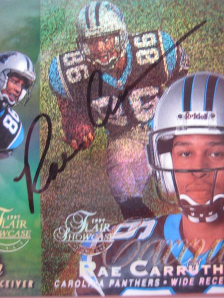 Rae Carruth Card 1997 SP Authentic Sign of the Times #11 –