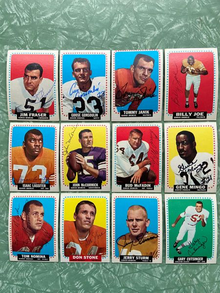 SIGNED AL BEMILLER AUTOGRAPHED 1964 TOPPS FOOTBALL CARD BUFFALO BILLS