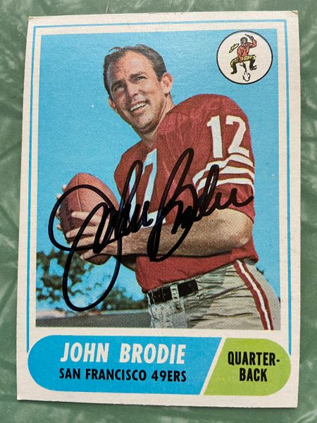 John Brodie Football Cards