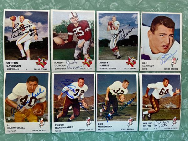 1961 Fleer Buffalo Bills Team Set