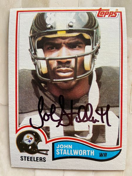 Pittsburgh Steelers John Stallworth signed football www