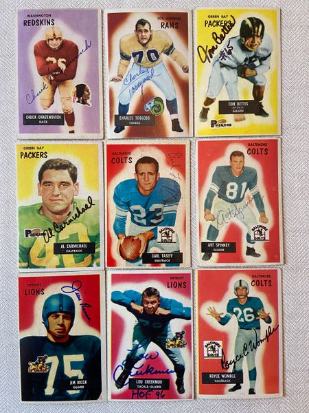 : 1955 Bowman # 109 Jim Ricca Detroit Lions (Football