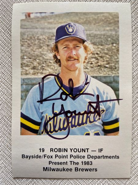 Robin Yount Milwaukee Brewers Autographed Baseball with Multiple