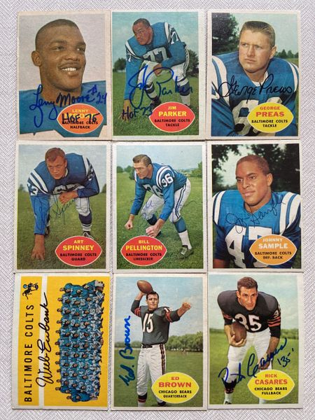 1959 Topps Football 4 Vintage Chicago Cardinal Cards Joe 