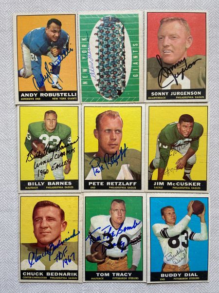 Pete Retzlaff 1961 Topps Signed Autographed Card #99 Philadelphia Eagles