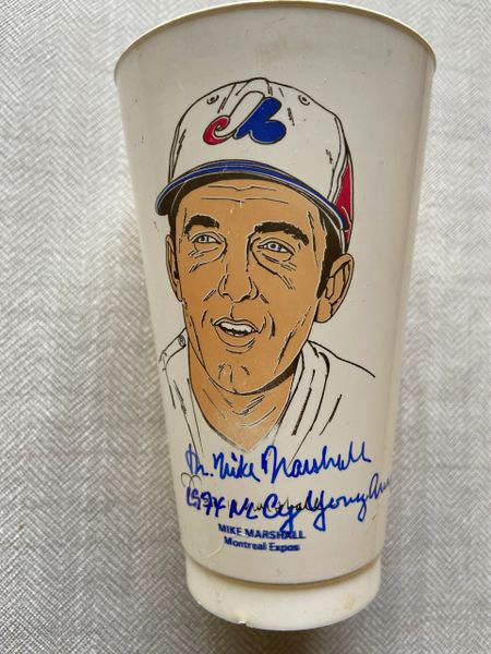 Vintage Montreal Expos Mike Marshall 7 11 Slurpee Cup 