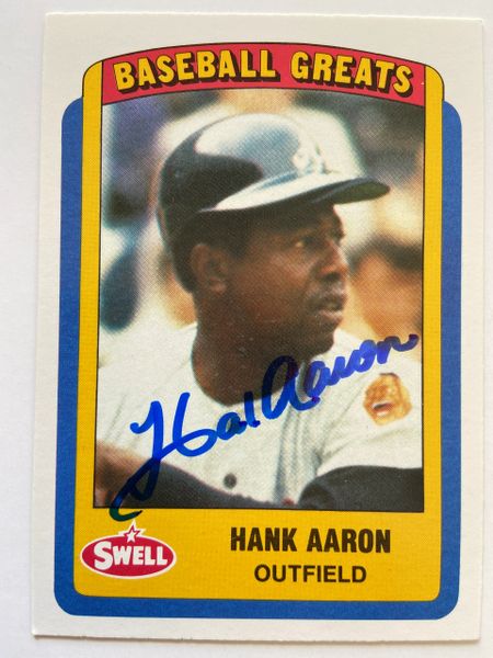 Hank Aaron Autographed Baseball Cap 