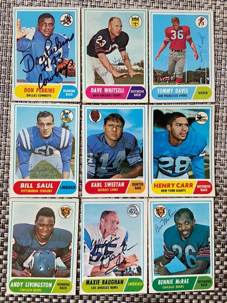 Auction Item 382497202136 Football Cards 1968 Topps