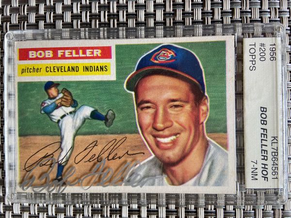 BOB FELLER Autographed Baseball (HOF)