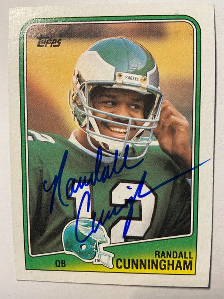 Randall Cunningham Autographed 1988 Topps Football Card #234
