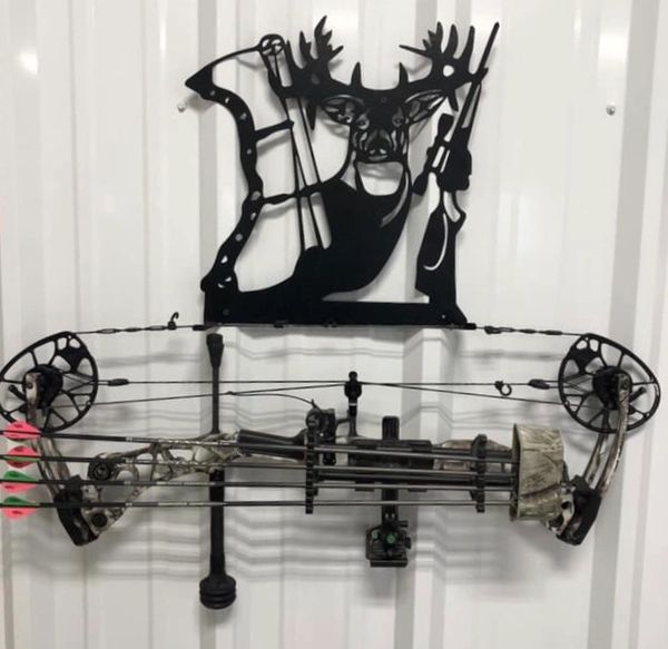 Deer Metal Bow Holder