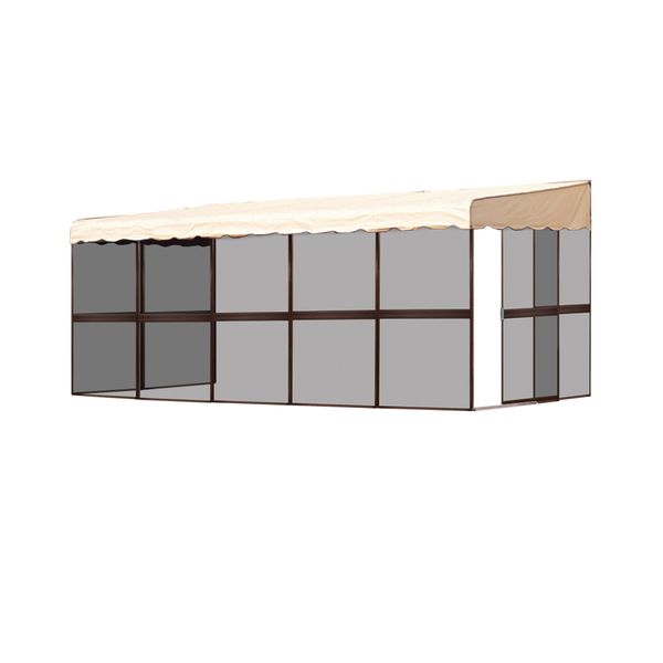 Patio Mate 9Panel Screen Enclosure 99165, Chestnut with Almond Roof