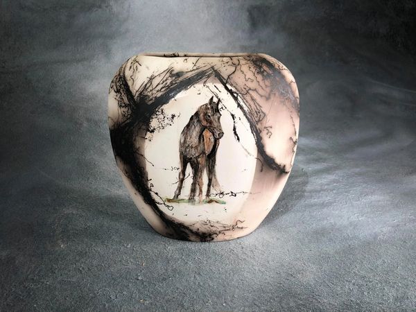 Dakota Bones Ltd - Custom Horse Hair Pottery and Paintings