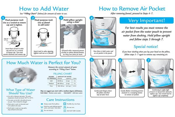 Mediflow Waterbase Therapeutic Water Pillow