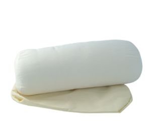 CERVICAL POLY PILLOW, ROUND W/ FREE PILLOWCASE COVER