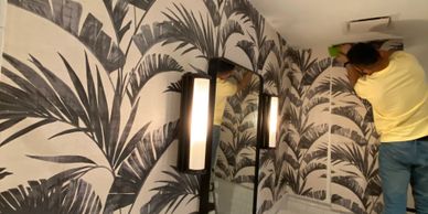 Wallpaper Installation - Golden Wallpaper Installation