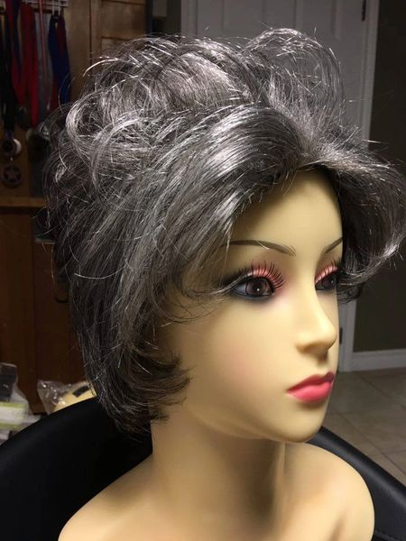 Luna Grey Short Haired Wig Hair Diva By Christina Fashionable