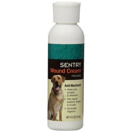 Sentry Wound Cream for Dogs - Antibacterial Medication 4 oz