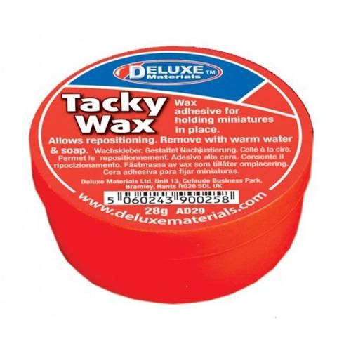 Deluxe Materials, Tacky Wax Wax Adhesive for Holding Miniatures in